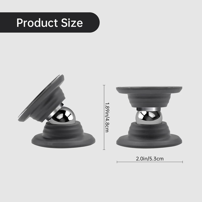 Lsaixl RV Door Holder Magnetic Baggage Door Catch Latch for RV, RV Door Stopper for Trailer, Camper, Motor Home, Boat Compartments, Cargo (Grey) - Image 2